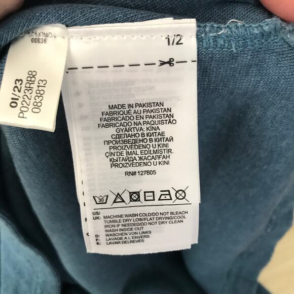 Reebok Polo Shirt Boys XL 18 20 Blue Terry Cloth Golf Tennis Beach Preppy Beach - Picture 9 of 9